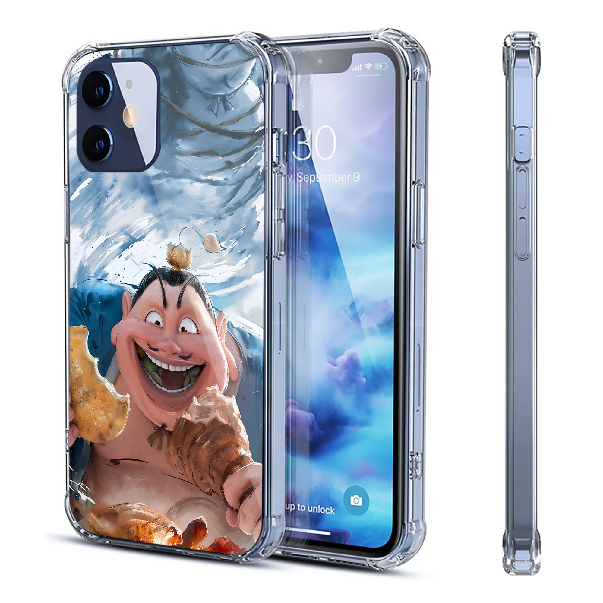 （画像用） Ne Zha 2 ナタ 魔童の大暴れ 【iPhone 12シリーズ対応】透明スマホケース（クリアソフトケース）